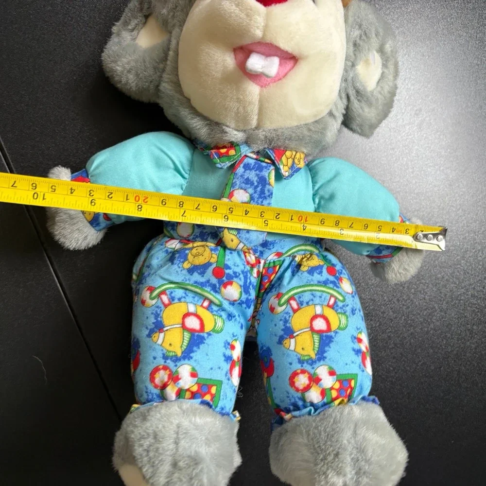 Vintage retro stuffed animal‎ tie kuddle me toys made in USA med size